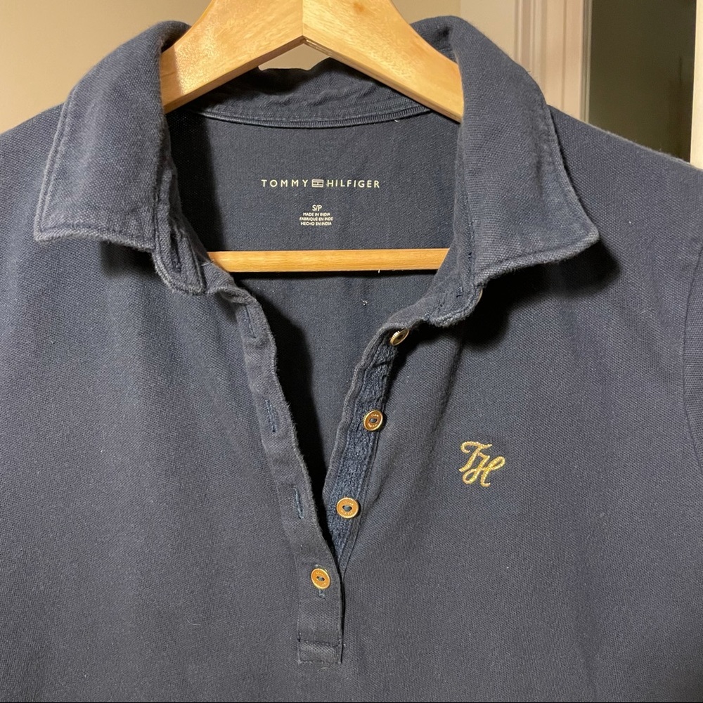 Tommy Hilfiger Navy Blue Short Sleeve Top - Picture 3 of 9